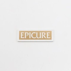 Epicure Speaker Logo Badge Emblem Custom Made 38mm(1.49″)X12.5mm(0.47″) GOLD