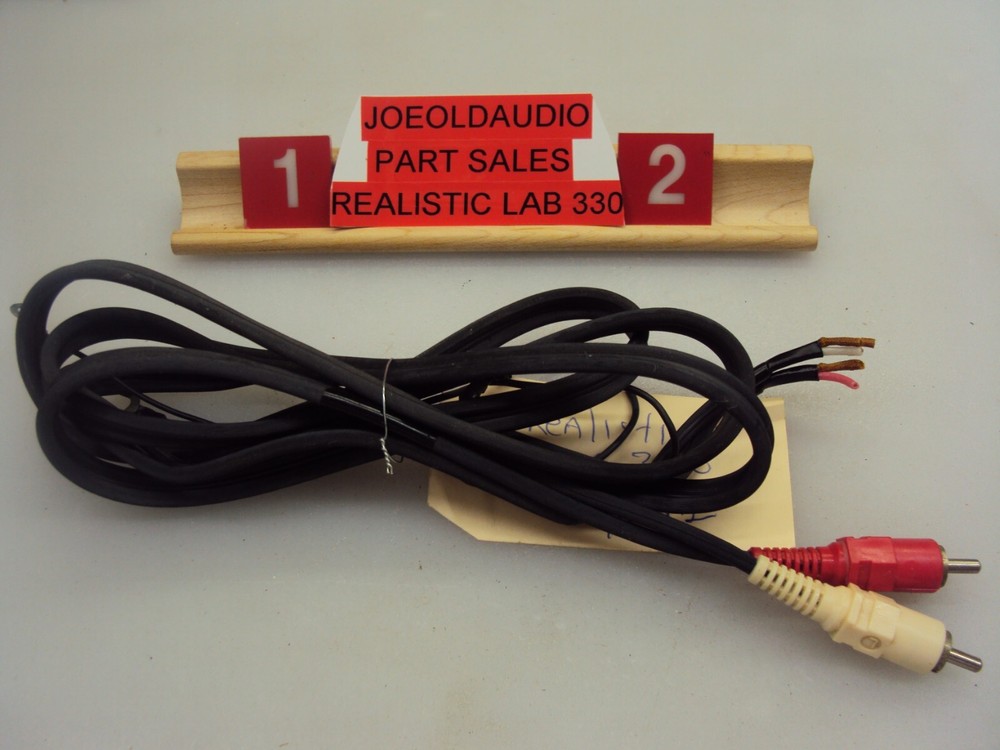 Realistic LAB 330 Turntable RCA Cords Ground Wire Tested Parting Out 330