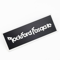 Rockford Fosgate Speaker Custom Made Logo Badge Aluminum 106mm(4.17″)X39mm(1.54″