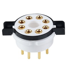 1pcs Amptata 8pin Tube Socket Octal Gold EL34 6SN7 KT88 5U4G 274B 6L6 5AR4 6V6