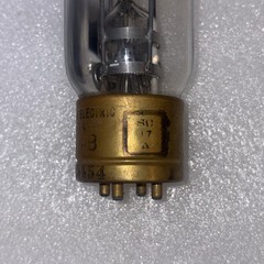 Western Electric 211 VT-4-B Brass Base Transmitter Tube Good Filament