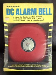 Vintage NOS ARCHER RADIO SHACK TANDY DC 6/12 Volt ALARM BELL, NEW IN BOX, NO UPC
