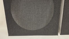 VINTAGE 1970s OEM Pair Klipsch Heresy 1 Black Speaker Grills Original Grilles