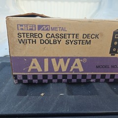 Aiwa AD-L450U Stereo Cassette Deck with Dolby System In Original Box Tested