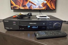 Toshiba M765 6 HEAD Cinema Series VCR VHS Player Remote HDMI Converter Serviced