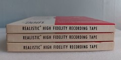 REALISTIC Recording tapes, 1800 ft. MYLAR, Reel to Reel. lot of 3. 7″
