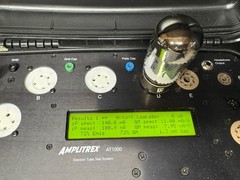 RCA GE 6550 DUAL DISC GETTER POWER VACUUM TUBE AMPLITREX TESTED 72% gm