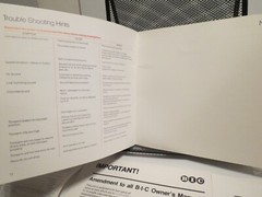Vintage 1970’s BIC 1000 Turntable Owner’s Manual, Warranty Card & More – Nice