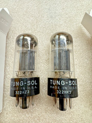 Tung-Sol 6SN7GTB D Getter Pair Low Noise Preamp Tubes