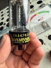 Sylvania (Mullard) 5AR4 / GZ34 CR KKK 132 B3A5 Grey Plate Test on BK 707