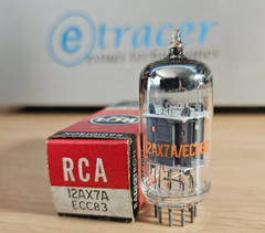 12AX7A RCA 14MM GREY PLATE VINTAGE TUBE NOS NIB 12AX7 (1967) #2 *eTracer*