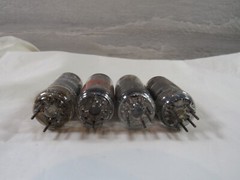 4 Pcs. Vacuum Tubes 6AU6 Telefunken Zenith Airline, 1 unknown all tested
