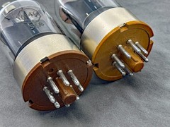 Matched RCA 6146 Black Plate Power Tubes Metal Base Exc Cond Tests NOS Amplitrex