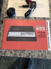 Vintage Wollensak 3M 4155 Cassette Recorder Tested Working Accessories