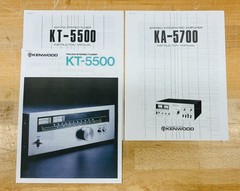 Kenwood KA-5700 Amp + KT-5500 Tuner Combo – Serviced/Working. Blue LEDs. 40 WPC