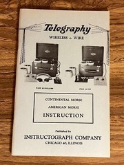 Vintage Telegraphy Instructograph Manual Continental American Morse Instruction