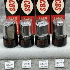 QUAD NOS NIB CBS 6SN7 GTB TUBES ALL TESTED over 100% DATED 1960
