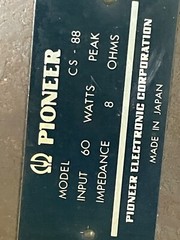 SINGLE ONE ONLY PIONEER CS-88 SPEAKER WORKS PERFECT FREE SHIPPING