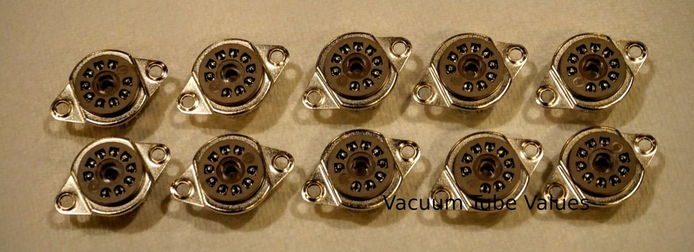 BELTON 9 pin 12AX7, EL84 tube sockets, P-ST9 TOP MOUNT 10 PCS