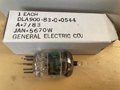 NOS Jan 5670 Tube NIB Audio Preamp Amplifier Electron Vacuum Tube