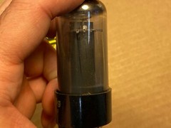 NOS NIB 1950s Sylvania 12V6GT Smoked-Glass Vacuum Tube Black Plates Guaranteed