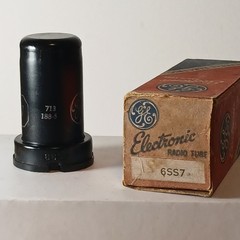 Vintage NOS NIB GE 6SS7 Amplifier Guitar Radio Audio Metal Vacuum Tube