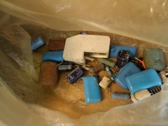 BIG LOT of VINTAGE. DIODES, TRANSISTORS. CAPACITORS COILS… ?? Look to be used