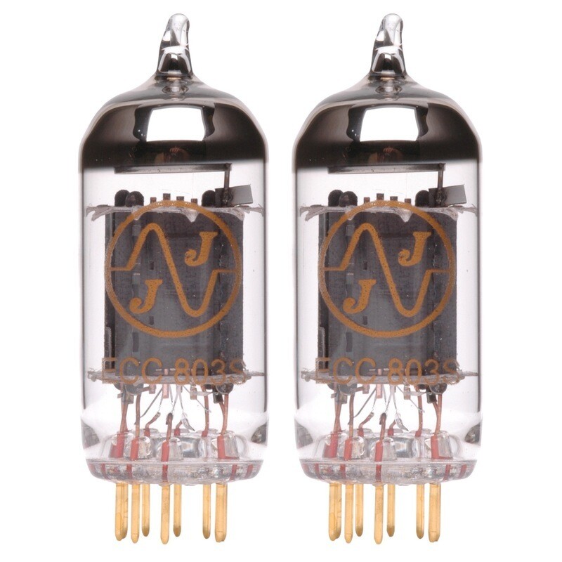 Pair of JJ ECC803s / Hi-Performance 12AX7 Gold Pin Preamp Vacuum Tube