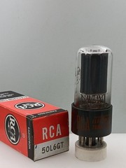 RCA 50L6GT NOS NIB 9750gm Black Plate Dual Bottom D Getter Serious Tubes B118