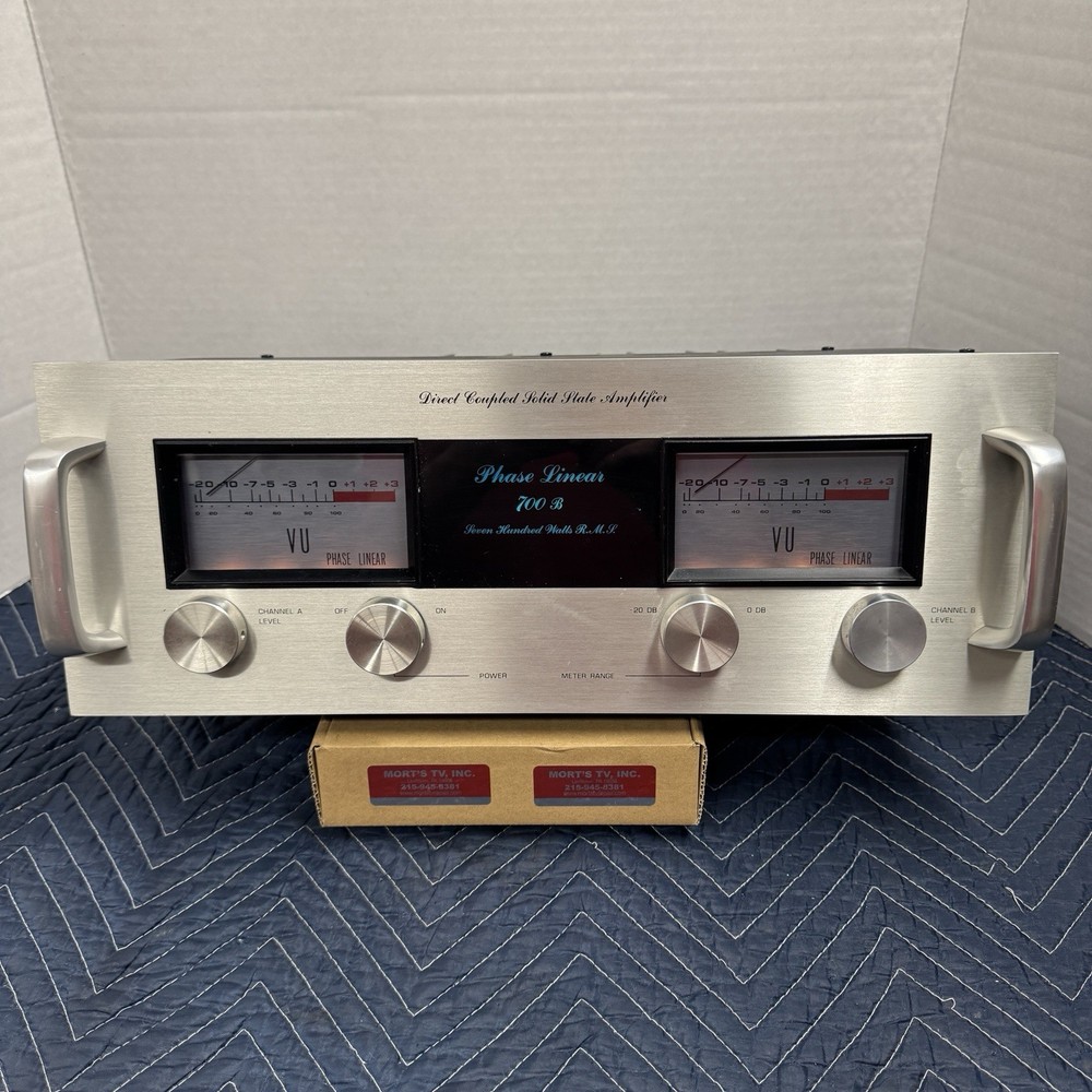 PHASE LINEAR 700B 2-CHANNEL STEREO POWER AMPLIFIER – SERVICED – CLEANED – TESTED