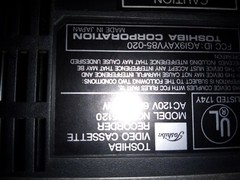 Toshiba Video Cassette Recorder Model #m-5120