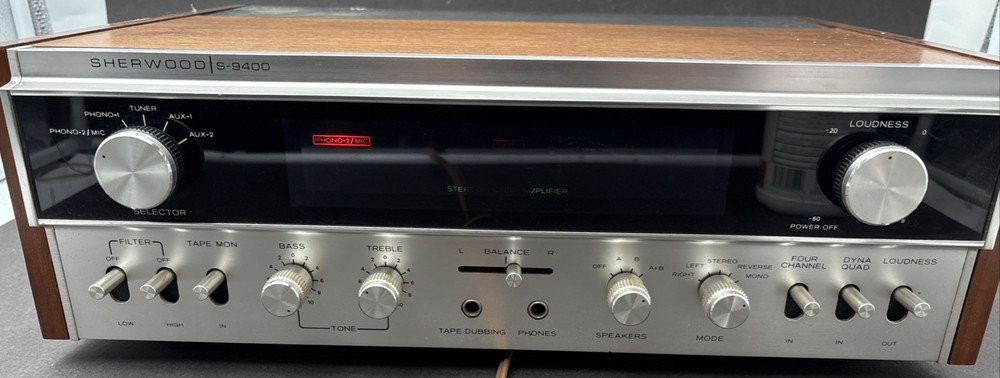 SHERWOOD S-9400 stereo dynaquad amplifier