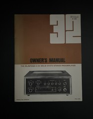 Vintage Original McIntosh C32 + Quick Set Up Sheet, Manual, NEW