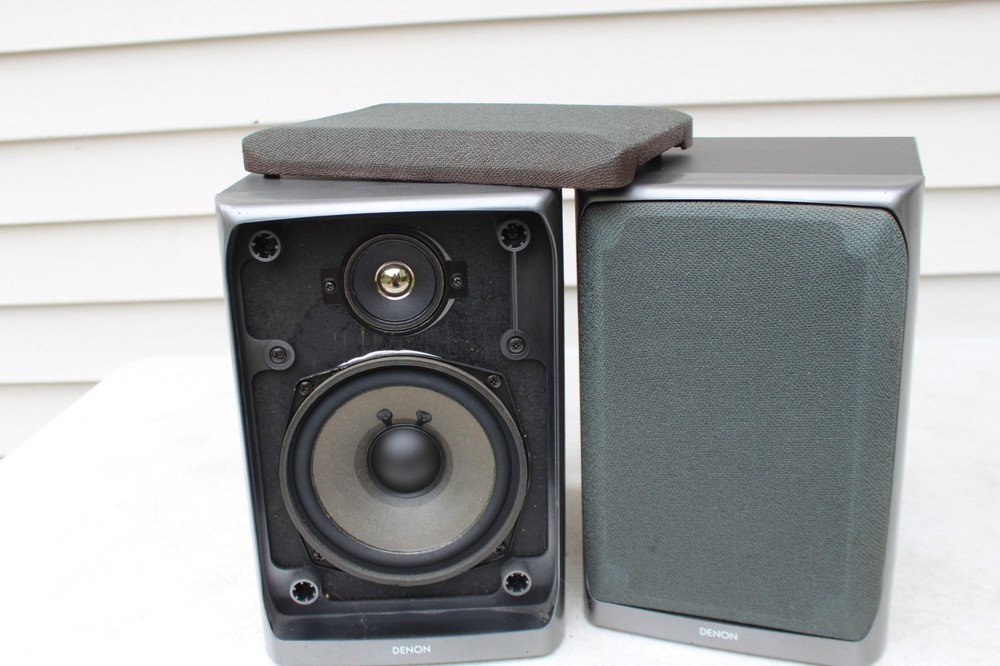 RARE DENON USC-60 2-WAY 50 Watts BOOKSHELF LOUDSPEAKERS Speakers Taiwan VTG
