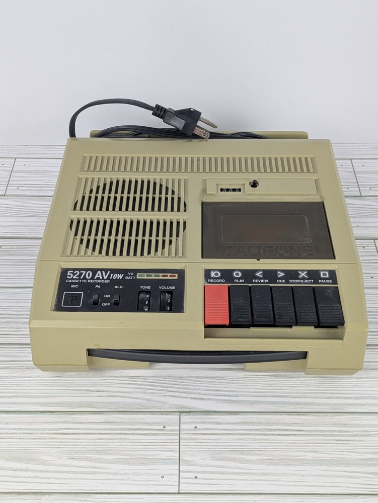 VINTAGE CALIFONE 5270 AV 10W TAPE Cassette RECORDER PLAYER Works