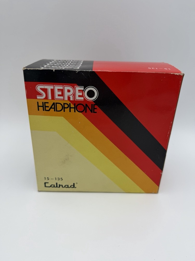 Vintage Calrad Stereo Headphones 15-135 with Original Box