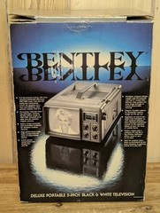 Bentley Deluxe Portable 5-Inch Black & White TV Model No. 100C NOS
