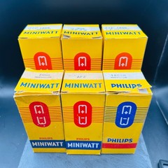 6x Philips Miniwatt Vintage Radio Tubes NOS Boxed Mixed Lot