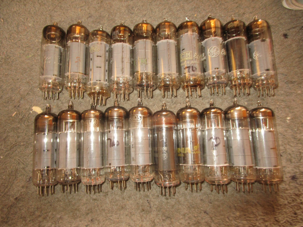 (20) Tested NOS to Strong GE RCA Amperex 6BQ5 Audio Guitar Tubes