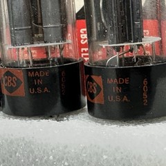QUAD NOS NIB CBS 6SN7 GTB TUBES ALL TESTED over 100% DATED 1960