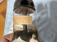 European TENNIS BALL Tube TUNGAR BULB Rectifier 4 Pin Vacuum Tube Working RARE