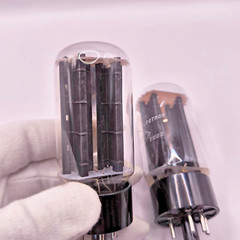Haltron 5U4GB 5AS4A , full wave tube rectifier pair, NOS NIB, black plate