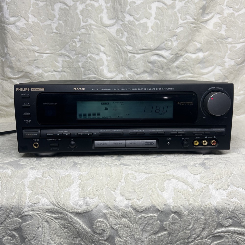 PHILIPS MAGNAVOX MX920 AM-FM Stereo Receiver *No Remote* Works