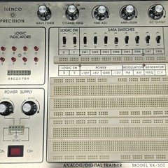 Vintage Elenco XK-500 Analog – Digital Trainer with Case – Powers On – AS IS