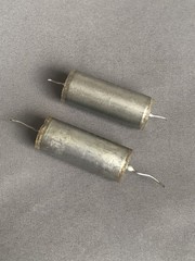 Pair .1 uF 600v Sprague Axial Capacitors Vitamin Q style Tone Caps oil PIO used