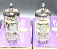 Date Matched Pair Mullard IEC 10M 6BL8 / ECF80 Vacuum Tubes Tested NOS On Hickok