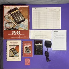 VINTAGE 1976 TI SR-56 Calculator CIB – 0876 Early Run – BENCH TESTED