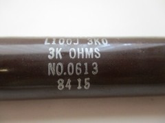 OHMITE VITREOUS ENAMELED RESISTOR 0613, 100 WATTS 3 OHMS, L100J 3KO 8415