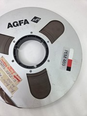 Vintage Audio AGFA PEM 469 1/2” Analog Tape Reel Metal 10.5”