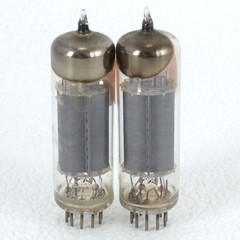 Pair Vintage Brimar England 7189 Vacuum Tubes TV-7 Tested Strong 52 & 56 EL84